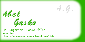 abel gasko business card